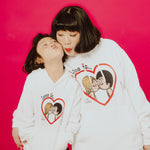 Load image into Gallery viewer, LOVE IS... ...A KISS UNISEX HOODIE
