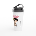 Load image into Gallery viewer, JUST THE TWO OF US STAINLESS STEEL TRAVEL MUG
