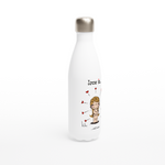 Load image into Gallery viewer, LOVE IS... SELF CARE REUSABLE STAINLESS STEEL WATER BOTTLE
