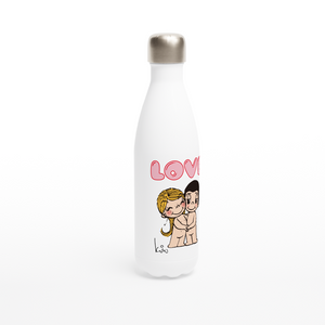 JUST THE TWO OF US REUSABLE STAINLESS STEEL WATER BOTTLE