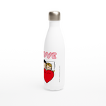 Load image into Gallery viewer, SHARING REUSABLE STAINLESS STEEL WATER BOTTLE
