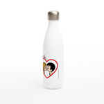 Load image into Gallery viewer, LOVE IS... ...A KISS REUSABLE STAINLESS STEEL WATER BOTTLE
