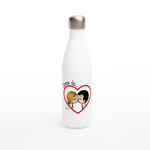 Load image into Gallery viewer, LOVE IS... ...A KISS REUSABLE STAINLESS STEEL WATER BOTTLE
