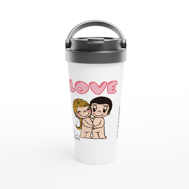 JUST THE TWO OF US STAINLESS STEEL TRAVEL MUG