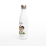 Load image into Gallery viewer, LOVE IS... JUST THE TWO OF US REUSABLE STAINLESS STEEL WATER BOTTLE
