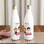Load image into Gallery viewer, LOVE IS... GOOD VIBRATIONS REUSABLE STAINLESS STEEL WATER BOTTLE
