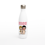 Load image into Gallery viewer, KISS REUSABLE STAINLESS STEEL WATER BOTTLE
