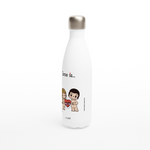 Load image into Gallery viewer, LOVE IS... A GIFT REUSABLE STAINLESS STEEL WATER BOTTLE
