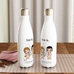 Load image into Gallery viewer, LOVE IS... KNOWING EACHOTHER'S COMPLICATED COFFEE ORDER REUSABLE STAINLESS STEEL WATER BOTTLE
