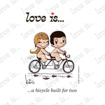 Load image into Gallery viewer, LOVE IS... A BICYCLE BUILT FOR TWO ART PRINT
