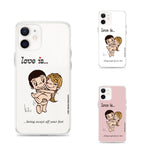 Load image into Gallery viewer, LOVE IS... BEING SWEPT OFF YOUR FEET PHONE CASE
