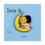 Load image into Gallery viewer, LIMITED EDITION WANTING TO GIVE HER THE MOON AND STARS PIN BROOCH
