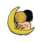Load image into Gallery viewer, LIMITED EDITION WANTING TO GIVE HER THE MOON AND STARS PIN BROOCH
