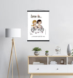 Load image into Gallery viewer, LOVE IS... A BICYCLE BUILT FOR TWO ART PRINT
