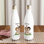 Load image into Gallery viewer, LOVE IS... JUST THE TWO OF US REUSABLE STAINLESS STEEL WATER BOTTLE
