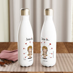 Load image into Gallery viewer, LOVE IS... SELF CARE REUSABLE STAINLESS STEEL WATER BOTTLE
