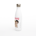 Load image into Gallery viewer, JUST THE TWO OF US REUSABLE STAINLESS STEEL WATER BOTTLE

