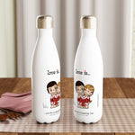 Load image into Gallery viewer, LOVE IS... NOT THE WRAPPING BUT WHAT'S INSIDE REUSABLE STAINLESS STEEL WATER BOTTLE
