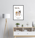 Load image into Gallery viewer, LOVE IS... HAVING THE RIGHT CHEMISTRY ART PRINT
