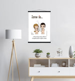 Load image into Gallery viewer, LOVE IS... KNOWING EACH OTHER'S COMPLICATED COFFEE ORDER ART PRINT
