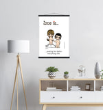 Load image into Gallery viewer, LOVE IS... PUTTING HER BEFORE EVERYTHING ELSE VINTAGE ART PRINT

