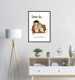 Load image into Gallery viewer, LOVE IS... SOMEONE TO LEAN ON ART PRINT
