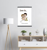 Load image into Gallery viewer, LOVE IS... STICKING TOGETHER ART PRINT
