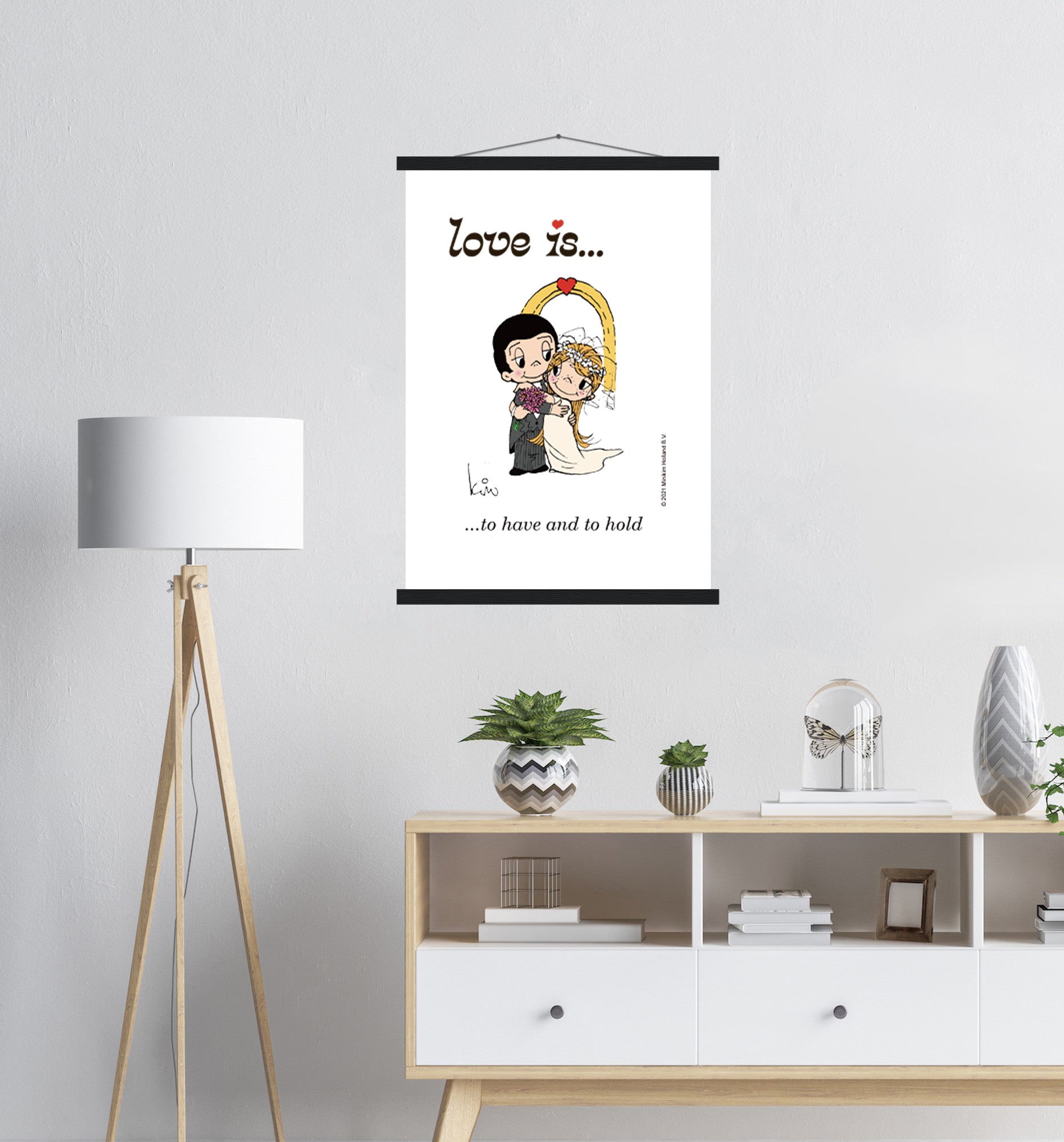 LOVE IS... TO HAVE AND TO HOLD WEDDING ART PRINT