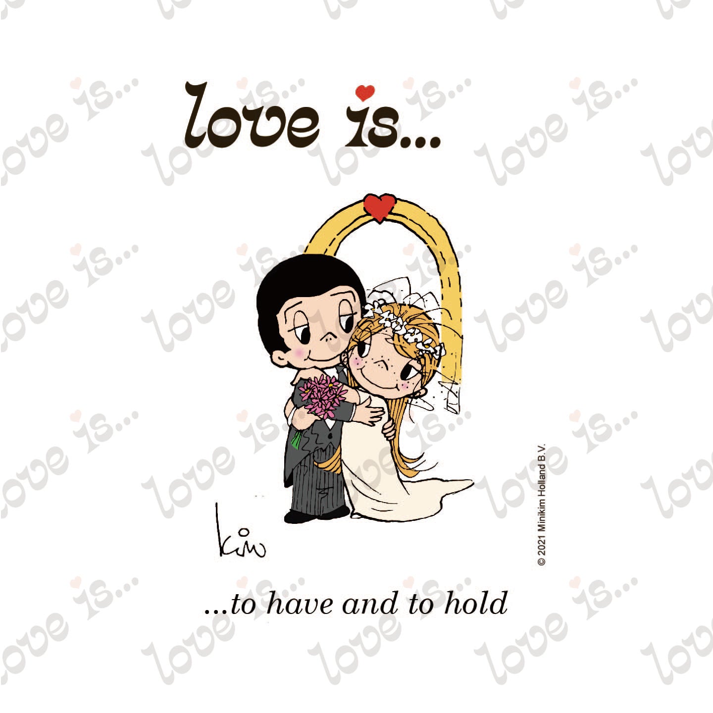 LOVE IS... TO HAVE AND TO HOLD WEDDING ART PRINT
