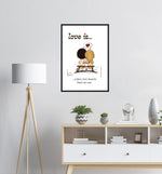 Load image into Gallery viewer, LOVE IS... WHEN TWO HEARTS BEAT AS ONE ART PRINT
